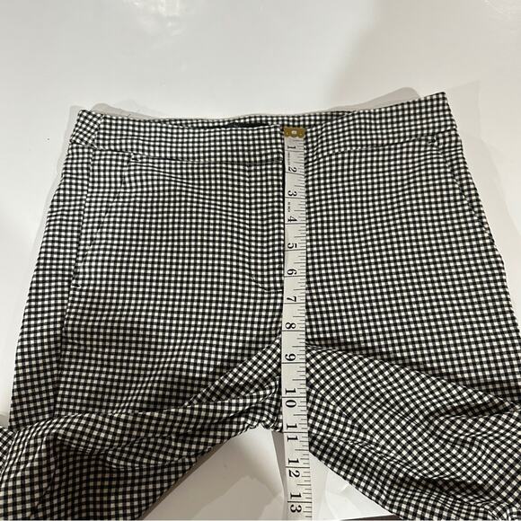 Zara Black & White Gingham Print High Rise Ankle Pants Size S - Picture 11 of 12